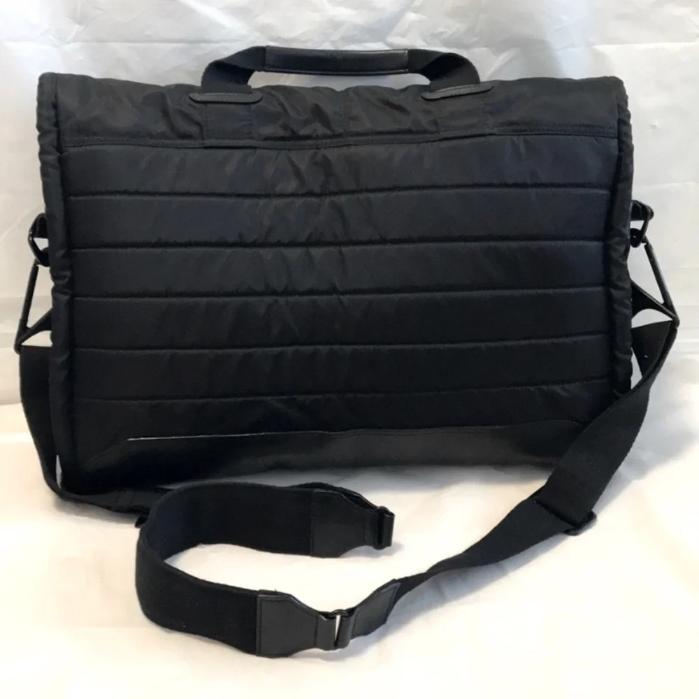 Y-3 Yohji Yamamoto + Adidas Black Messenger Bag